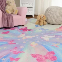 Butterfly Colorful Kids Playroom Nursery Washable Indoor Area Rug By Blue Nile Mills 19 Butterfly Colorful Kids Playroom Nursery Washable Indoor Area Rug By Blue Nile Mills -Children Products Store GUEST f412a38a a2b5 4d57 b0dd 223630649e1c