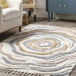 NuLOOM Adette Abstract Swirl Kids Tassel Area Rug -Children Products Store GUEST f513bac3 cc89 4f5f af69 ceae737a6869
