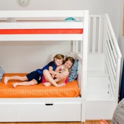 Max & Lily Twin Over Twin Staircase Bunk With Trundle -Children Products Store GUEST f580c92f 0afd 4c72 8f2e 006c9834d72c
