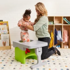 ECR4Kids Tri-Me Cube Chair Desk, Kids Furniture, Light Grey -Children Products Store GUEST f613161a aefb 458c bbcd 348438b7d9ae