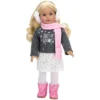 Sophia's - 18" Doll - "Let It Snow" Sweater, Lace Skirt, Leggings, Earmuffs, Pocket Scarf & Ewe Boots - Grey/White/Pink 1 Sophia's - 18" Doll - "Let It Snow" Sweater, Lace Skirt, Leggings, Earmuffs, Pocket Scarf & Ewe Boots - Grey/White/Pink -Children Products Store GUEST f6888e1e 8408 4b67 97b4 377e557cfecf
