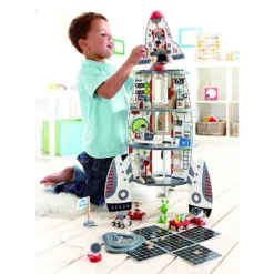 Hape Multi Level 4 Tier 37 Piece Wooden Discovery Spaceship Center Kids Activity Play Set With Multiple Rooms And Accessories -Children Products Store GUEST f68b42f5 11b0 4494 84d3 53d1e975e225