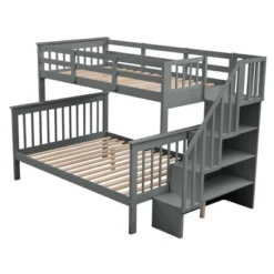 Twin-Over-Full Bunk Bed With Storage Stairs And Guard Rail - ModernLuxe 15 Twin-Over-Full Bunk Bed With Storage Stairs And Guard Rail - ModernLuxe -Children Products Store GUEST f841b44d 6ecc 4366 8d4e 91700a6bebd7