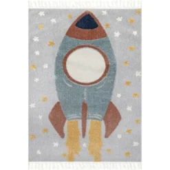 NuLOOM Journee Rocket Ship High-Low Kids Tasseled Area Rug 19 NuLOOM Journee Rocket Ship High-Low Kids Tasseled Area Rug -Children Products Store GUEST f960a335 5ca9 4ef7 a49d 13df8fdd92c5
