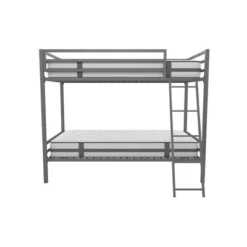 Twin Over Twin Maxwell Metal Bunk Bed Gray - Novogratz