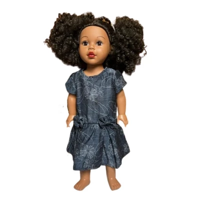 Doll Clothes Superstore Size 12 Matching Girl And Doll Blue Pattern Dresses For Girls And Dolls 4 Doll Clothes Superstore Size 12 Matching Girl And Doll Blue Pattern Dresses For Girls And Dolls - Image 2