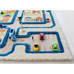 39"x59" Traffic Blue 3D Play Rug - IVI -Children Products Store GUEST fb129d43 2d0b 4b4e afdf 46037486b06d