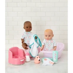 Madame Alexander Small Wonder 14" Baby Doll Bath Set - Brown Eyes -Children Products Store GUEST fb6304f9 7d35 4a84 90c2 64a77da7519a