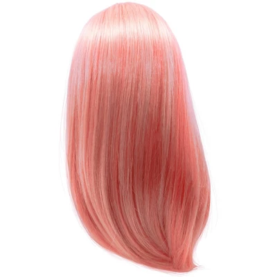 I'M A GIRLY Pink Wig - 14" Long Straight Synthetic Fiber Hair 3 I'M A GIRLY Pink Wig - 14" Long Straight Synthetic Fiber Hair
