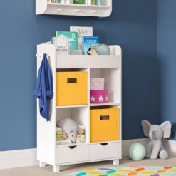 Kids' Book Nook Cubby Storage Cabinet With Bookrack - RiverRidge Home -Children Products Store GUEST fda9b03e b864 42a5 9664 6b841f3f648f