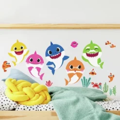 Baby Shark Peel And Stick Wall Decals - RoomMates -Children Products Store GUEST fe70c4c2 6ad4 4479 9580 add042846a51