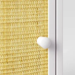 Rattan And Wood Bedside Kids' Table White - Pillowfort™ -Children Products Store GUEST fef8c302 87e3 4bef 800c 076600a0acbf