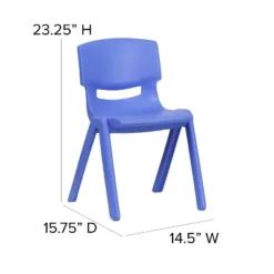 Emma And Oliver 4 Pack Plastic Stackable K-2 School Chair With 13.25"H Seat -Children Products Store GUEST ff3d138b 5be4 4dc6 a9f8 01d46dbe2393 1
