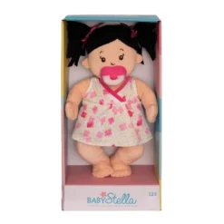 Manhattan Toy Baby Stella Black Hair Soft First Baby Doll, 15-Inch -Children Products Store GUEST ff5cb32d cae6 4eab a66b d55904b56447