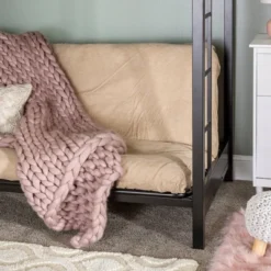 Twin Over Futon Analise Metal Bunk Bed Black - Saracina Home 13 Twin Over Futon Analise Metal Bunk Bed Black - Saracina Home -Children Products Store GUEST ffe84cd1 2ca5 49b4 b5d9 a86751b3e5fc